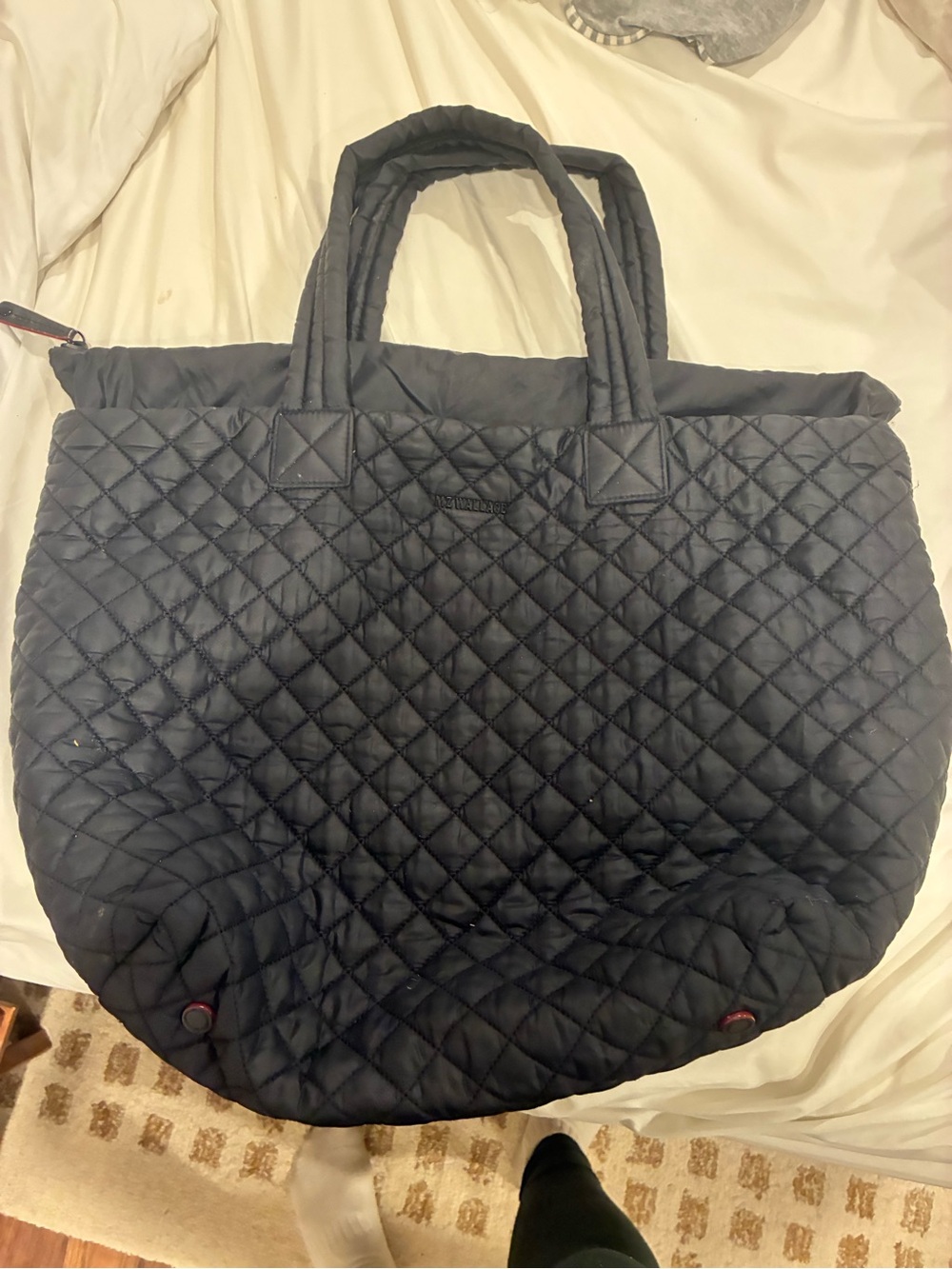 MZ Wallace Quilted Black Tote Bag